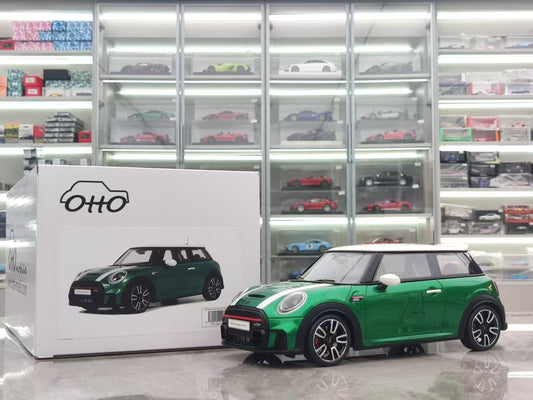 OTTO 1/18 MINI COOPER F56 JCW BRITISH RACING Green Resin Model OT1098