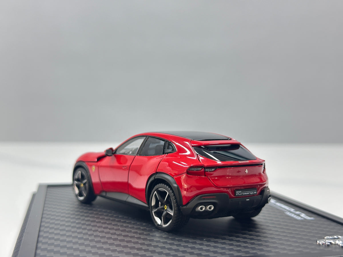 BBR 1/43 Ferrari Purosangue Die-cast Model (Fully Opening, Black Roof) – Standard Red (HE43001AST)