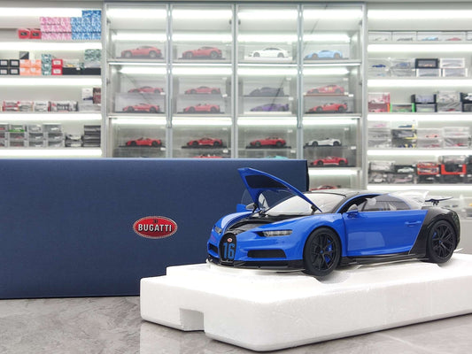 AUTO Art 1/18 Bugatti CHIRON SPORT 2019 Blue Scale Model 70997