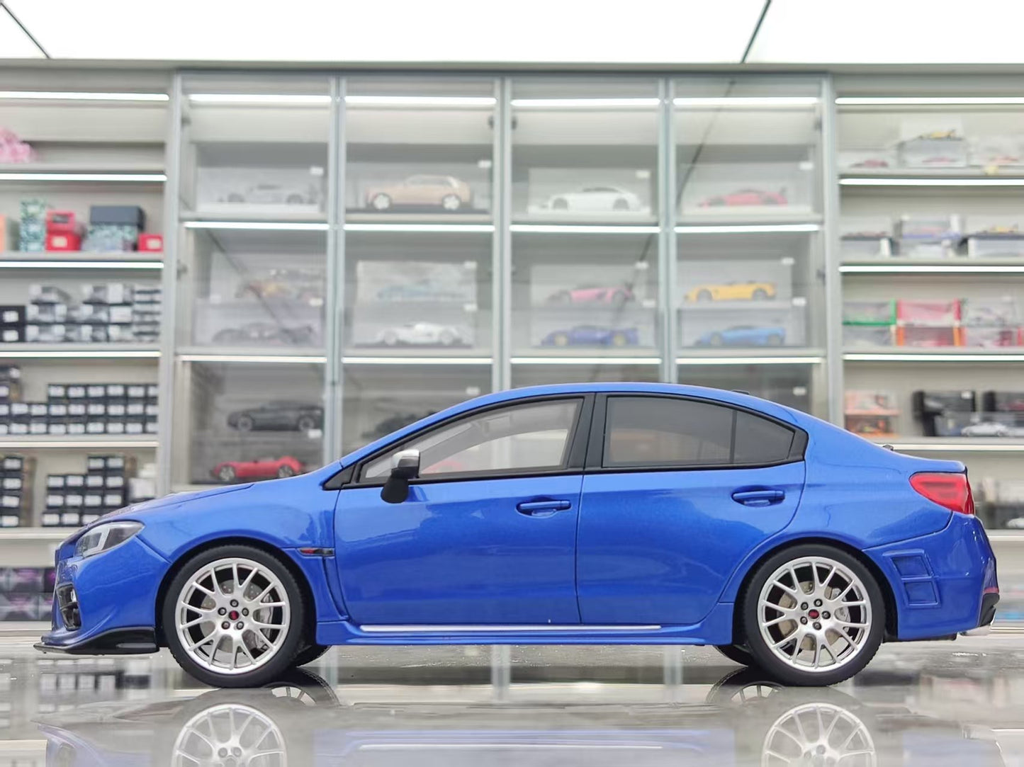 OTTO 1/18 Subaru WRX STI S207 WR 2015 Pearl Blue OT1182
