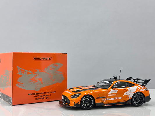 MINICHAMPS 1/18 Mercedes-AMG GT BLACK SERIES SILVERSTONE 2025 Safety Car Orange 110032092