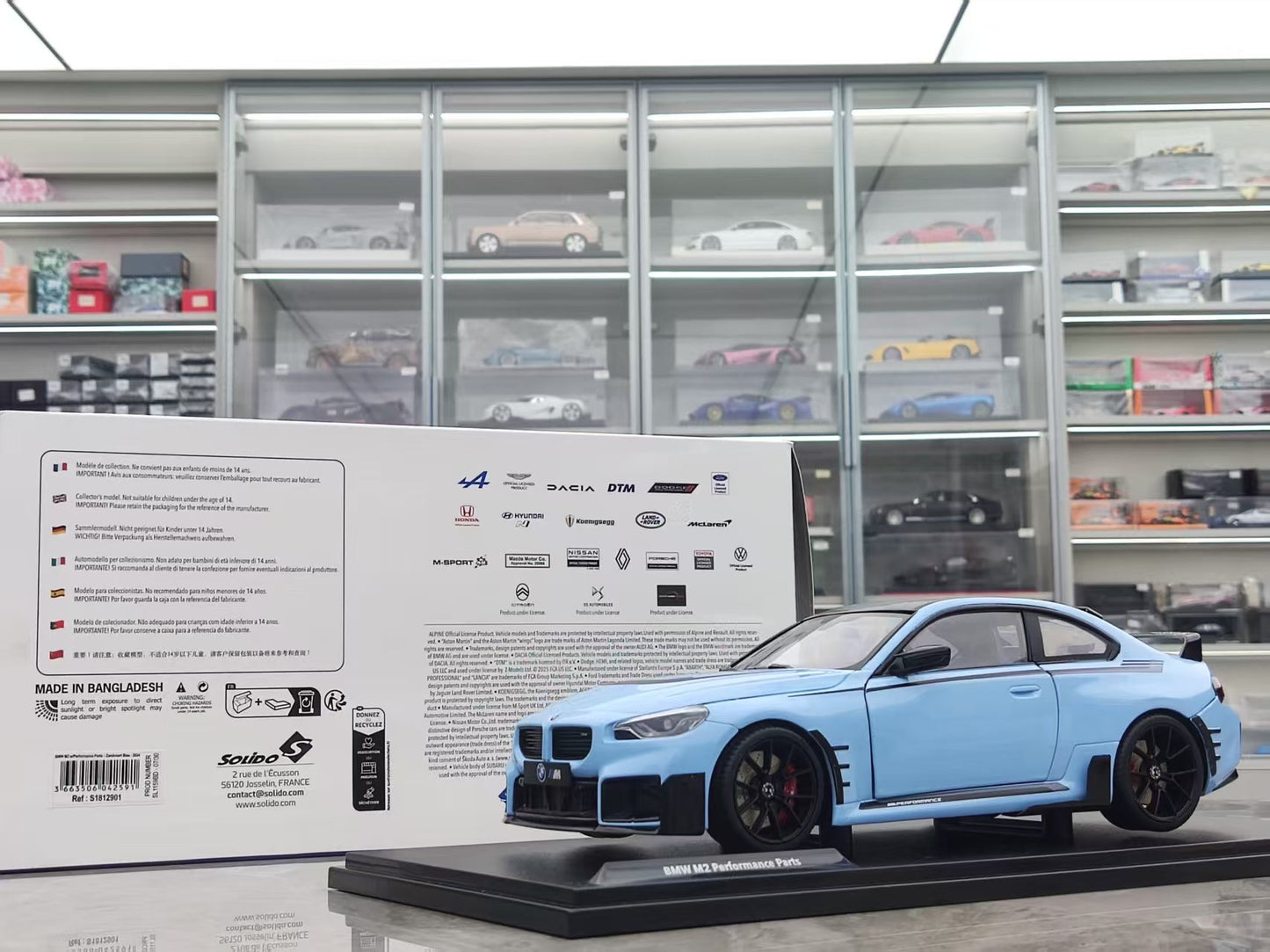 Solido 1/18 BMW M2 (G87) Performance Parts Zandvoort Blue S1812901