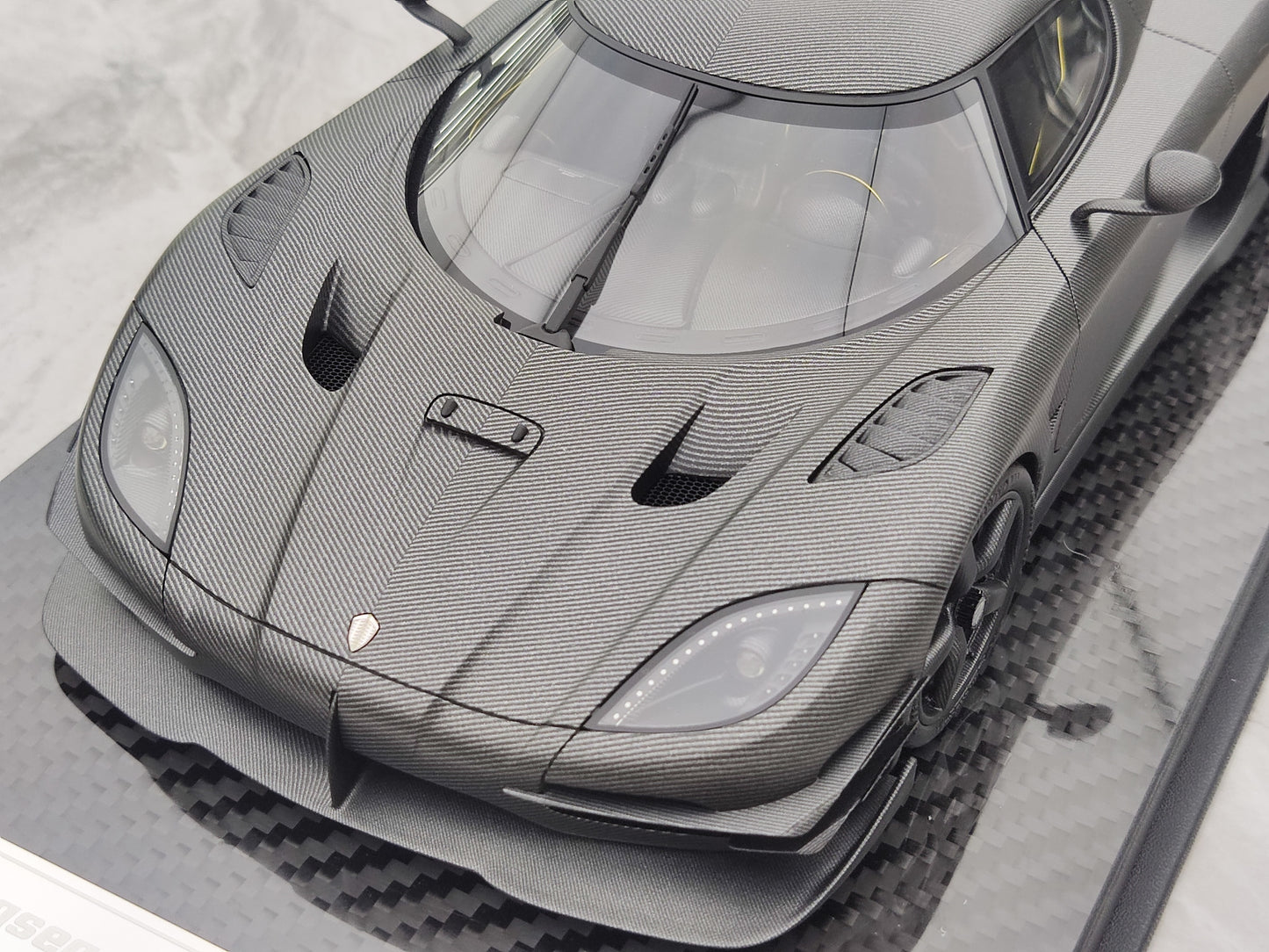 FRONTIART 1/18 Koenigsegg ONE:1 7107 Black Carbon FA060