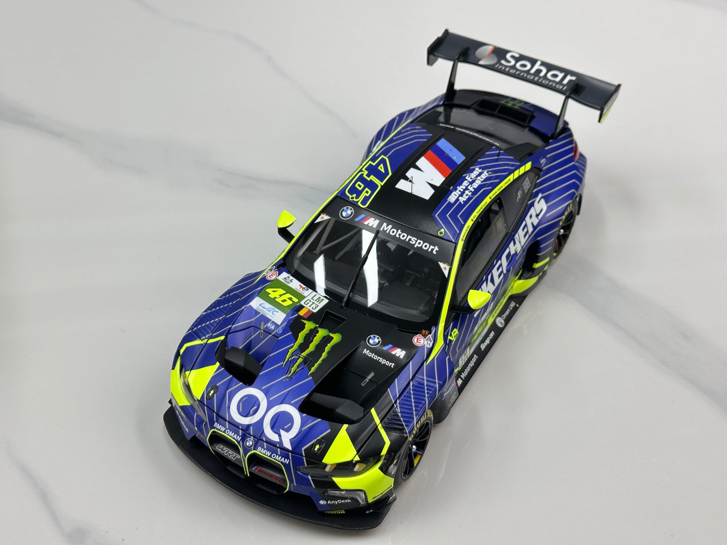MINICHAMPS 1/18 BMW M4 GT3 EVO Team WRT 24H Le Mans 2025 Blue/Yellow Livery 110252346