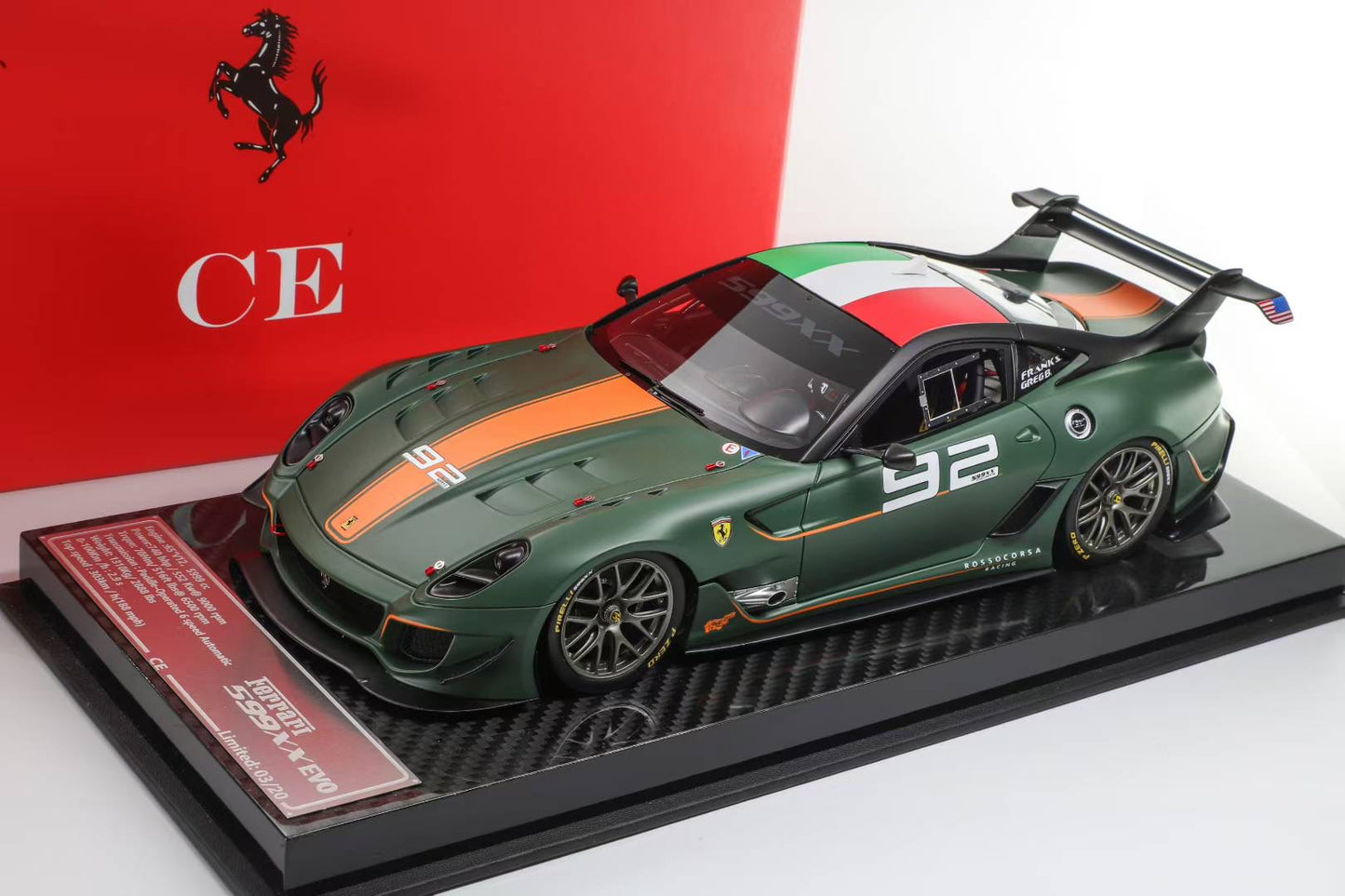 CE 1/18 Ferrari 599 XX EVO Limited Edition Model Car