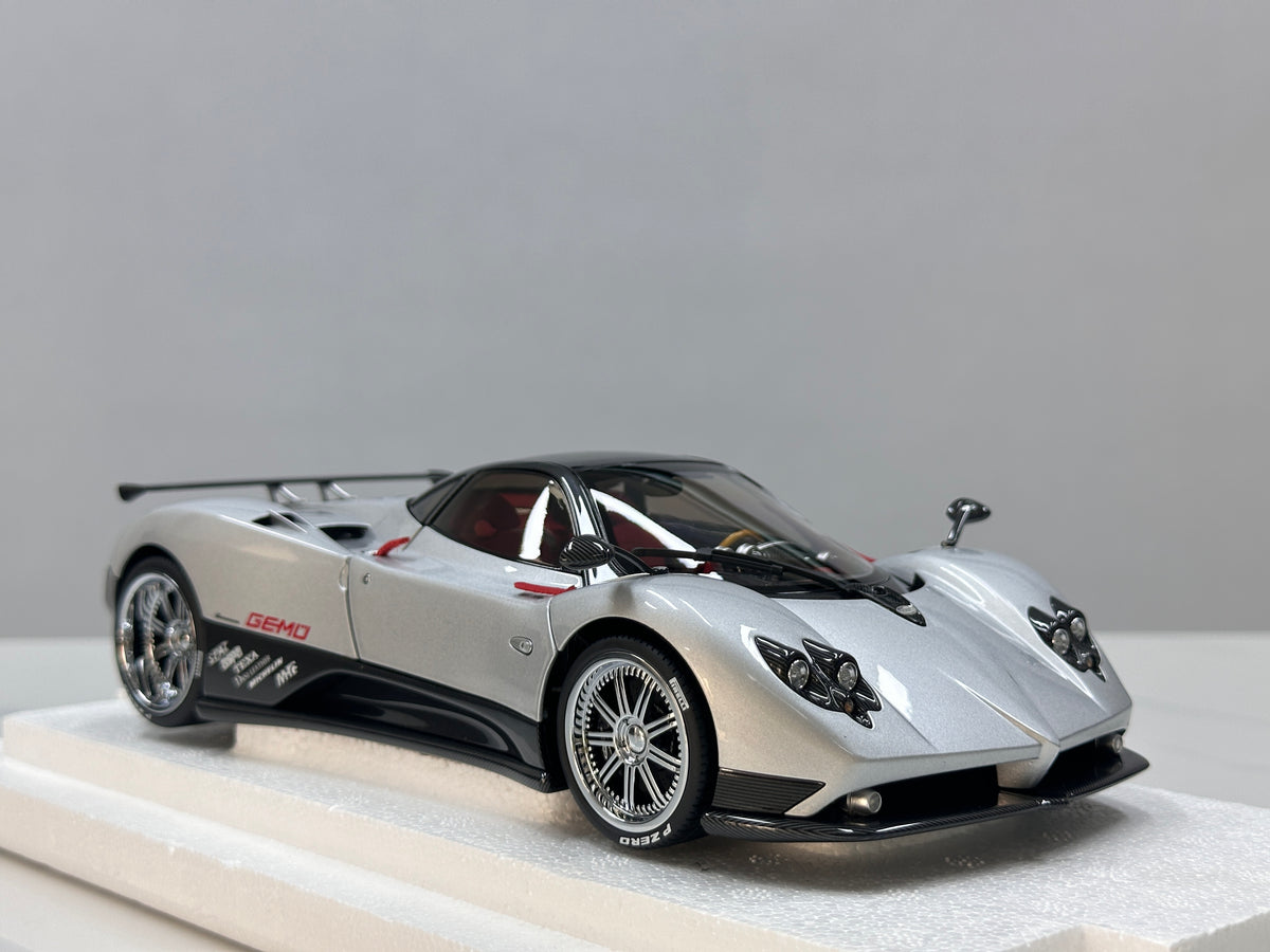 Almost Real 1/18 Pagani Zonda F (2005 Geneva Motor Show Debut Version) – Silver (850401001)