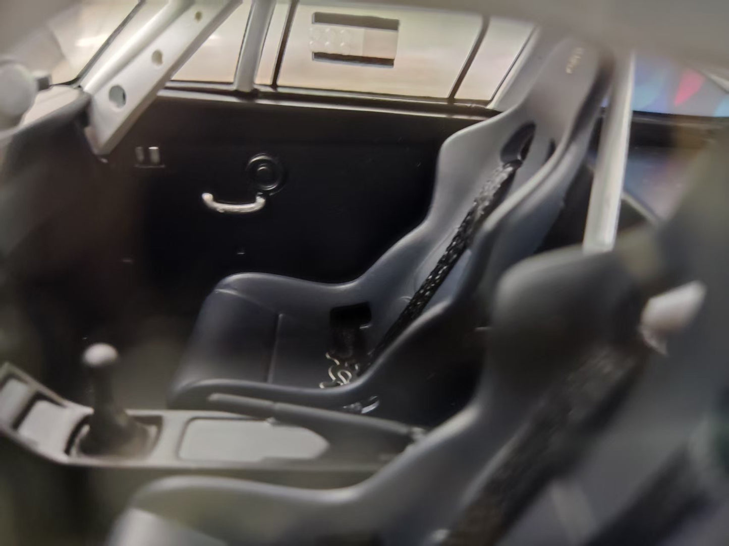 MCM 1/18 Porsche RWB 964 heavily modified, blue and cyan limited edition car model MCM021