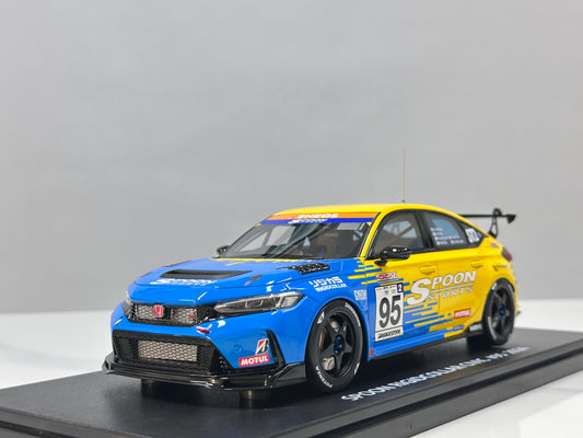 KYOSHO 1/18 Honda Civic (FL5) Spoon #95 Blue/Yellow KSR18067Y