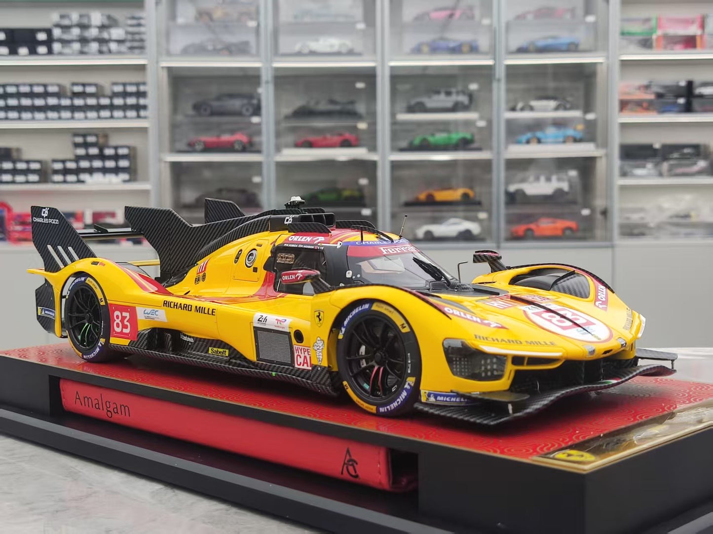 Amaglam 1/18 Ferrari 499P Yellow M6274-SC4