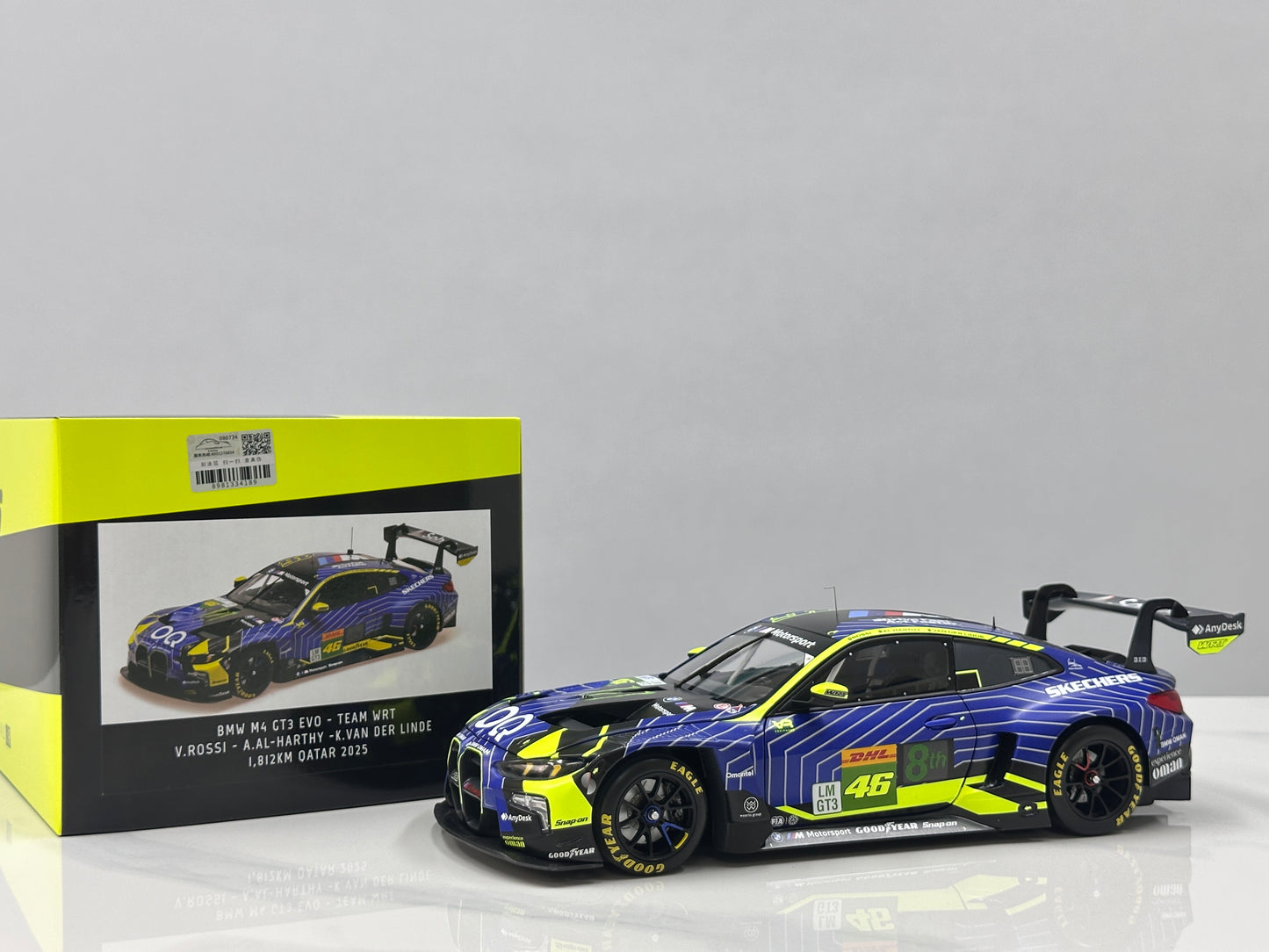 MINICHAMPS 1/18 BMW M4 GT3 EVO – TEAM WRT - 1812KM QATAR 2025 Blue Livery 110252146