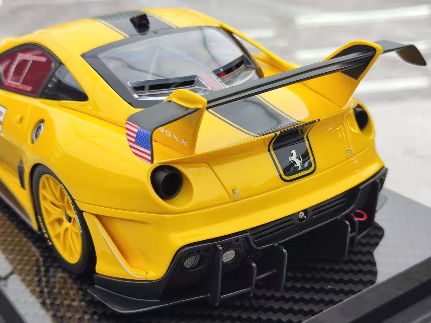 CE 1/18 Ferrari 599 XX EVO #512 Yellow Resin Model Car JS-CE022