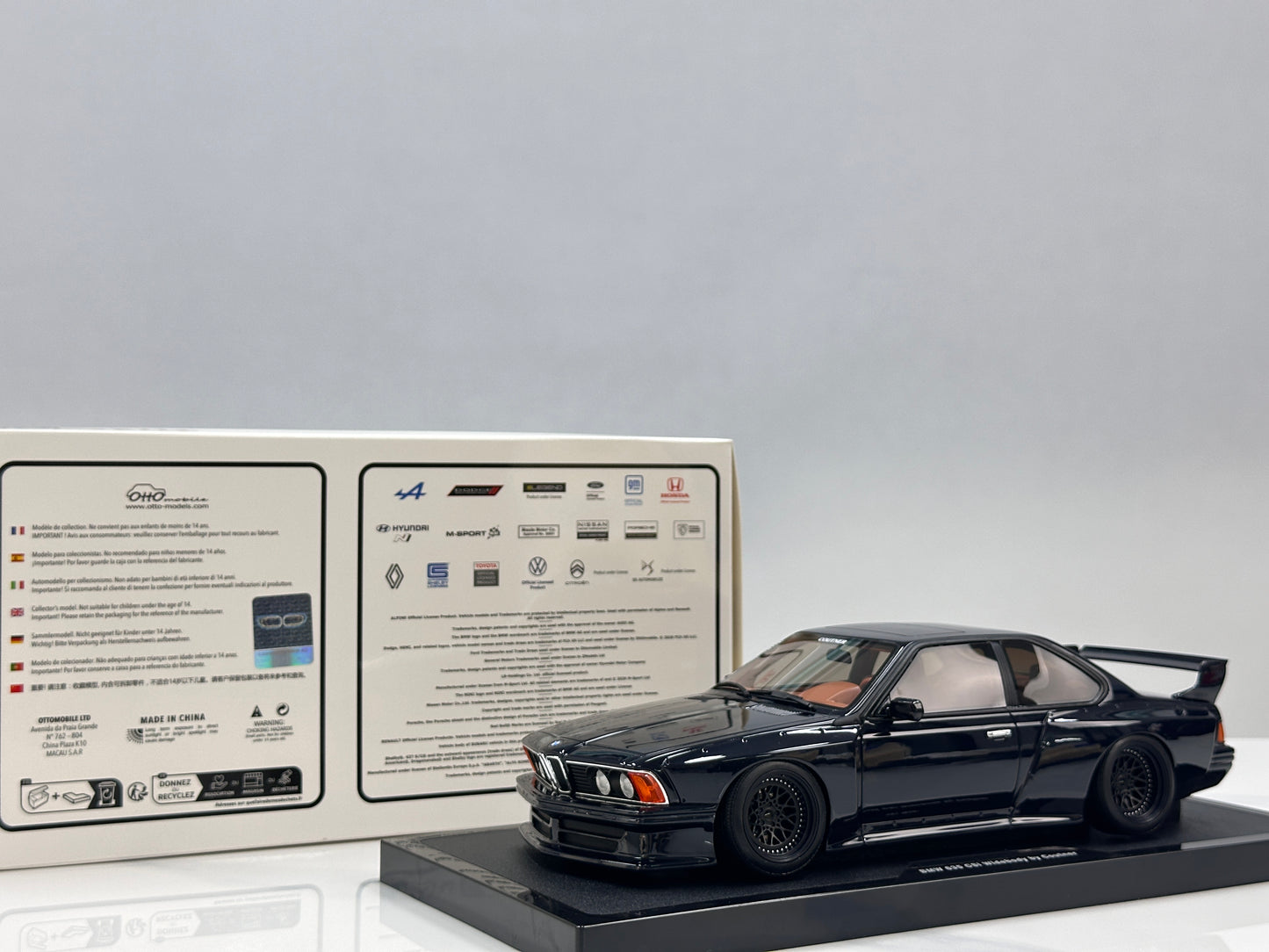 OTTO 1/18 BMW 635 CSi (E24) Widebody by Counter – Metallic Dark Blue (OT1184)