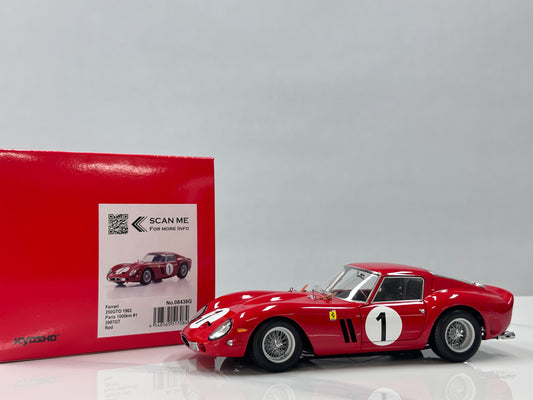 KYOSHO 1/18 Ferrari 250 GTO Rojo KY212