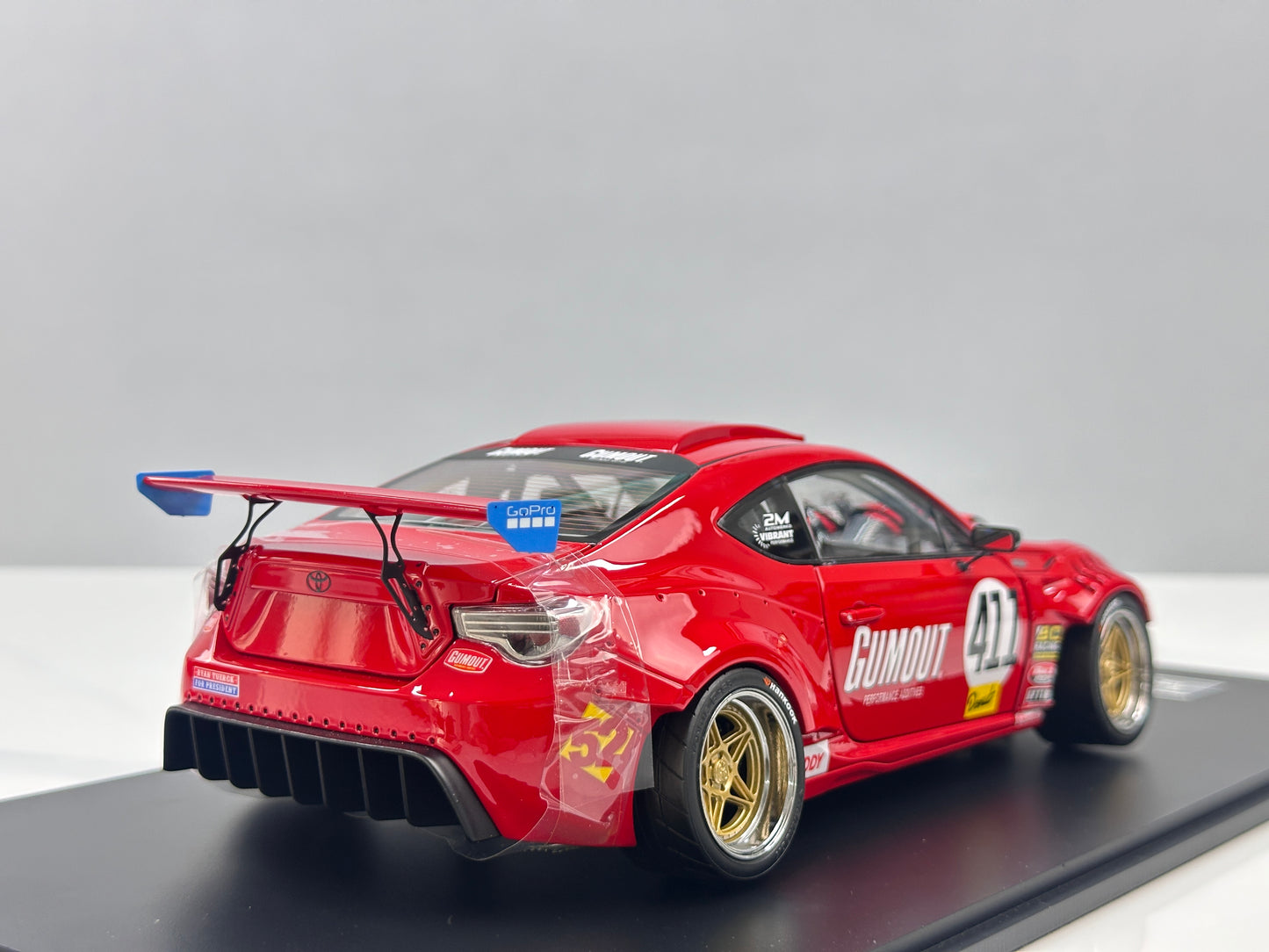1/18 Ferrari 458 V8-swapped 86 (Red) – Factory Model 001