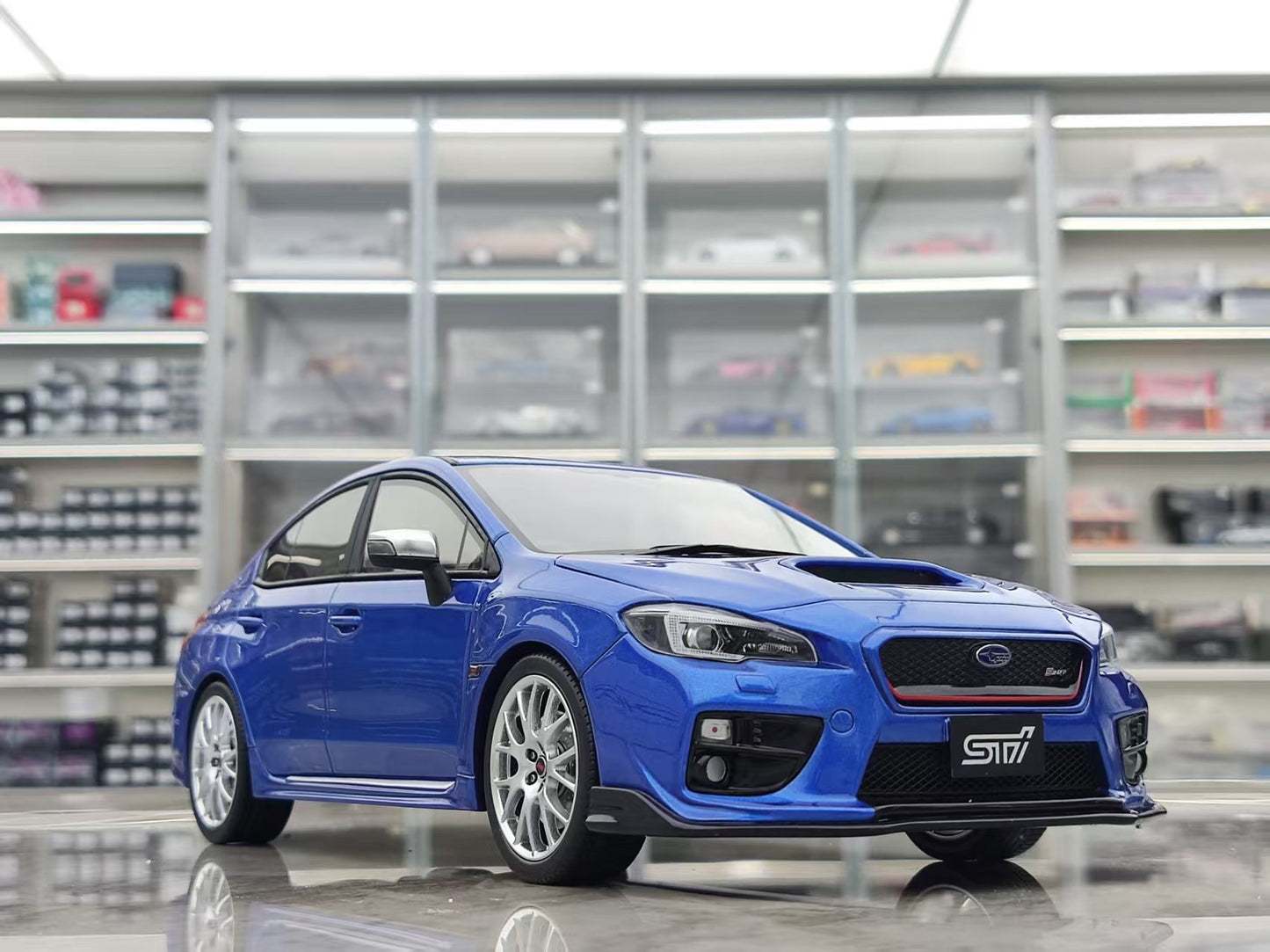 OTTO 1/18 Subaru WRX STI S207 WR 2015 Pearl Blue OT1182