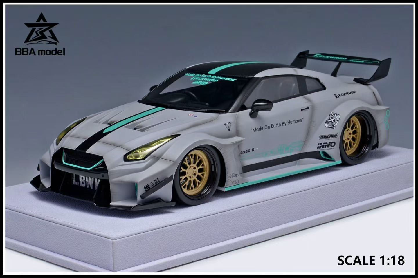 BBA Model 1/18 Nissan GTR 35GT-RR LBWK Limited Edition Resin Car Model