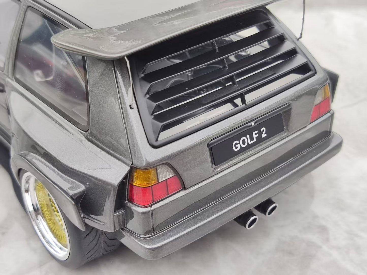 OTTO 1/18 Volkswagen Golf II Gribby Kyzyl Saleem Ascot Metallic Grey OT476