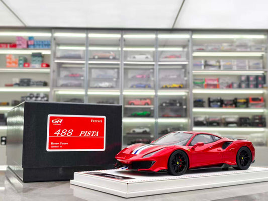 GH MODEL 1/18 Ferrari Novitec 488pista Metallic Red GH006