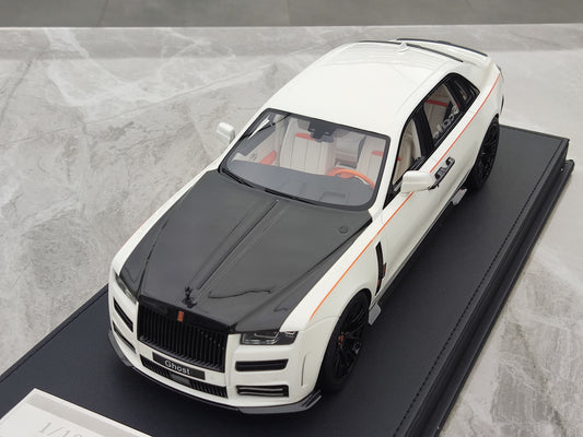 VMB 1/18 Rolls-Royce Ghost White Carbon Hood Simulated Car Model JS-VMB002