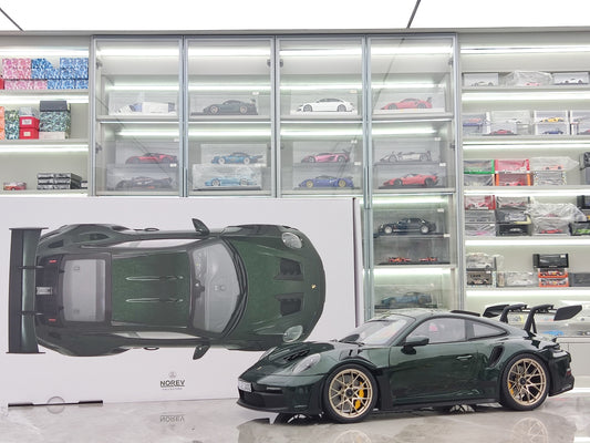 NOREV 1/12 Porsche 911 GT3RS Metallic Green Closed Model 127532