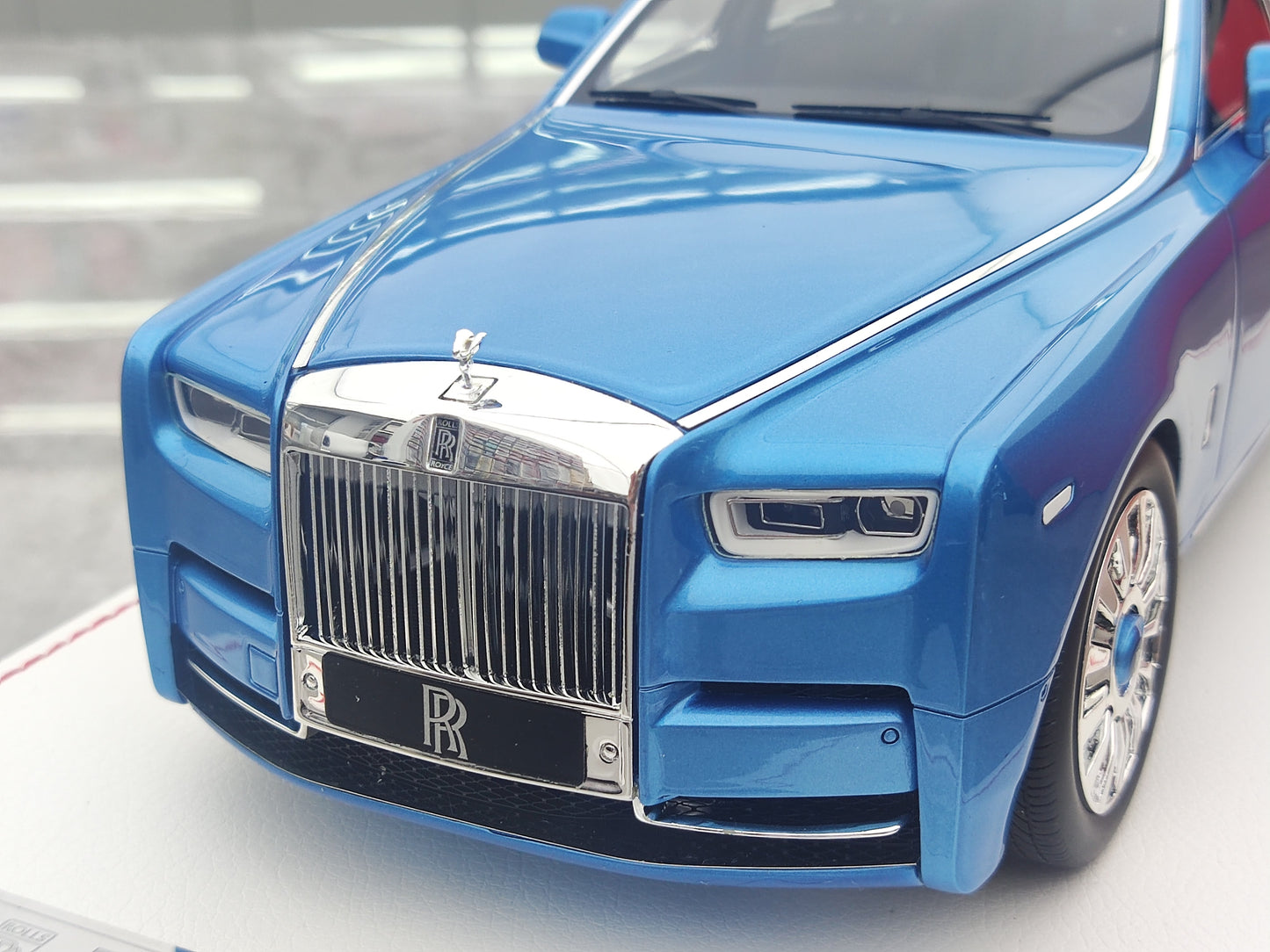 SC 1/18 Rolls-Royce Phantom VIII Blue Resin Car Model JS-SC001