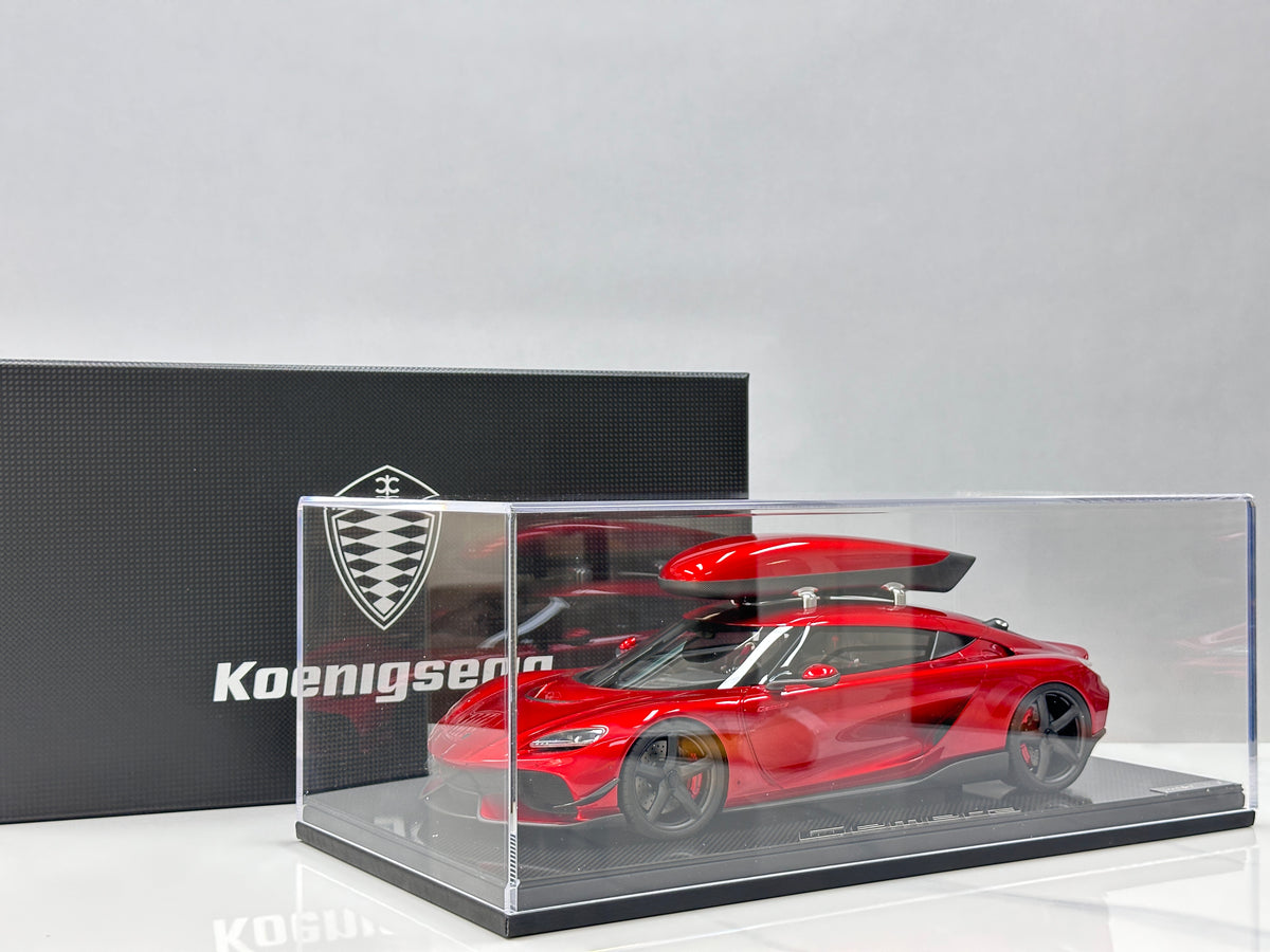 Frontiart 1/12 Koenigsegg Gemera with Roof Rack – Candy Red (FA206)