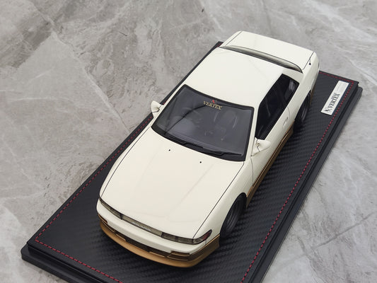 Ignition Model 1/18 Nissan Vertex S13 Silvia White/Gold with SR20 Engine IG3589