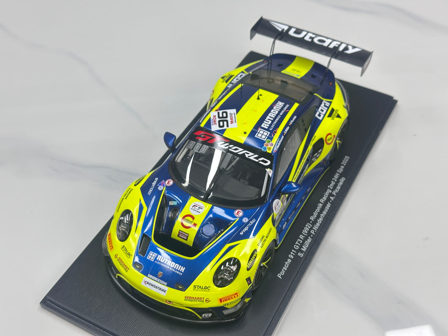 Spark 1/18 Porsche 911 (992) GT3 R, 2025 Spa-Francorchamps runner-up, green livery 18SB081