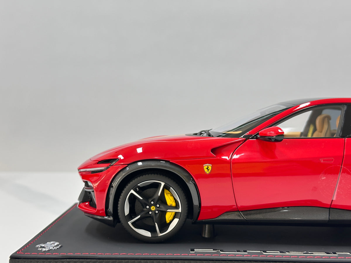BBR 1/18 Ferrari Purosangue (Panoramic Roof Version) – Die-cast, Fully Opening – Standard Red Livery (HE180053B1DIE)