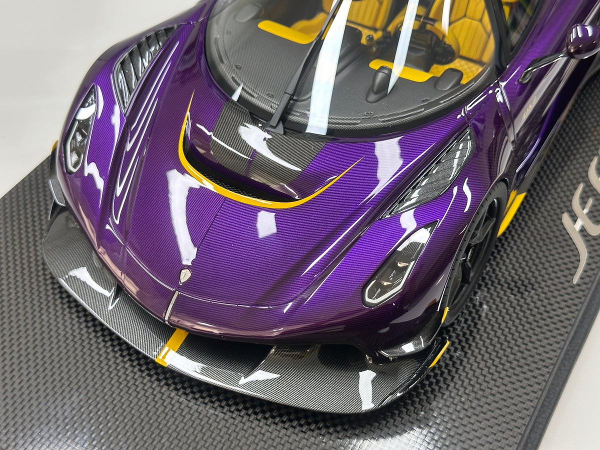 FRONTIART 1/12 Koenigsegg Jesko Carbon Ink Purple FA205