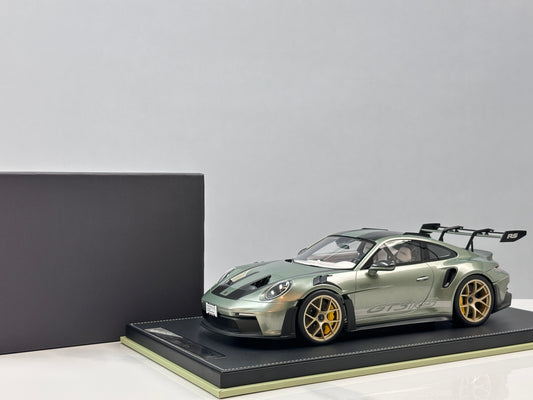 IVY 1/12 Porsche 992 GT3 RS City Bamboo Green and White Ribbon IVY244