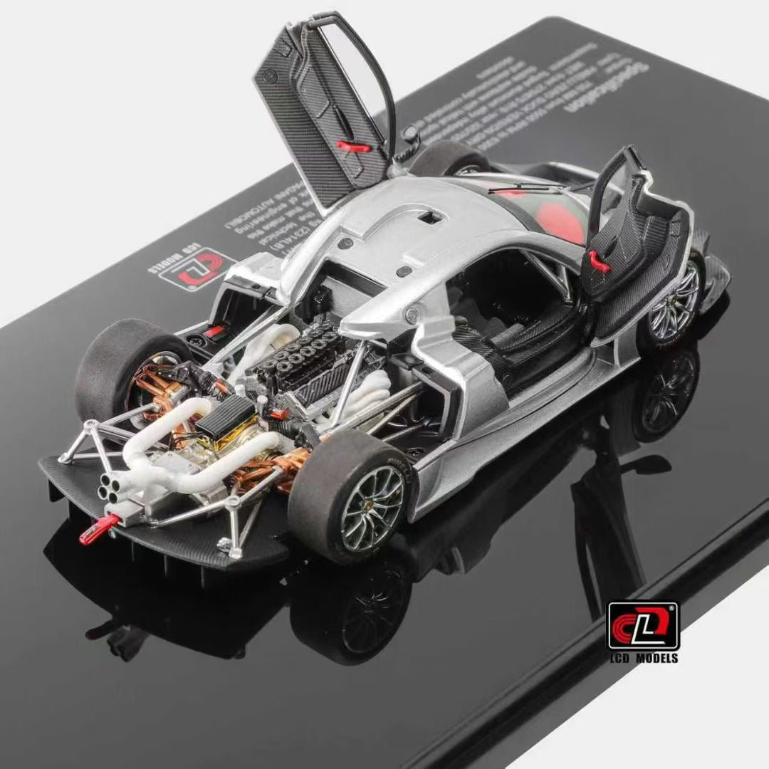 LCD 1/43 Pagani Huaya R alloy full opening car model