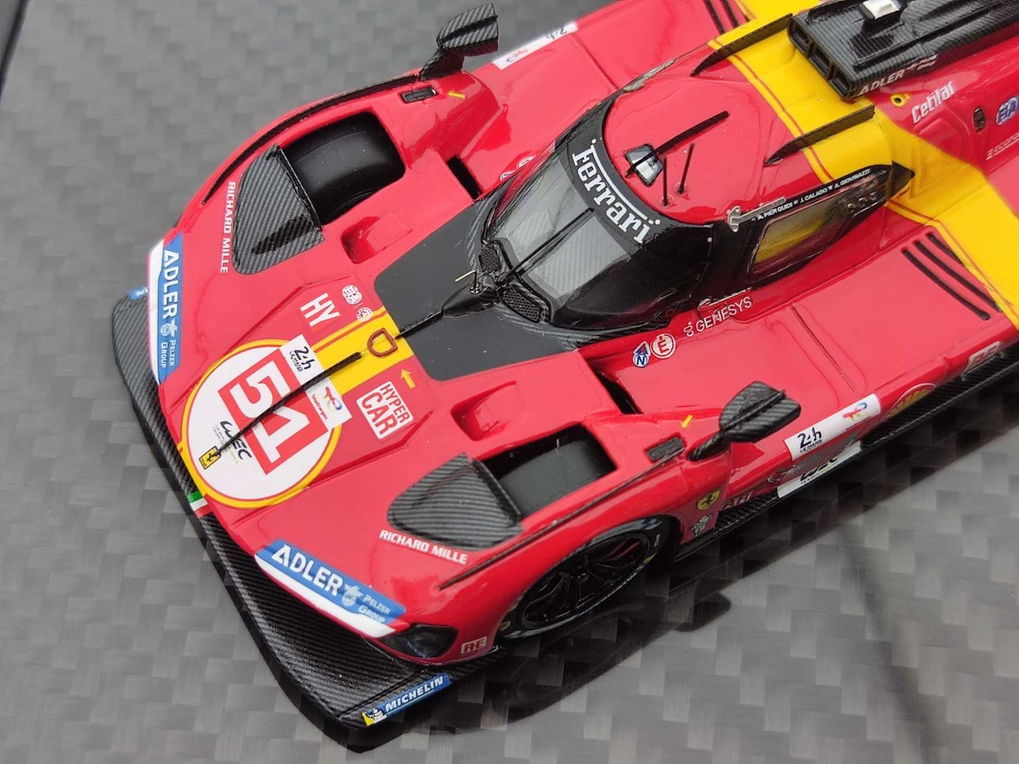BBR 1/18 Ferrari 499P #51 Le Mans Winner & SF23 #55 Monza GP Pole Position – Red (EMP85EXCH)