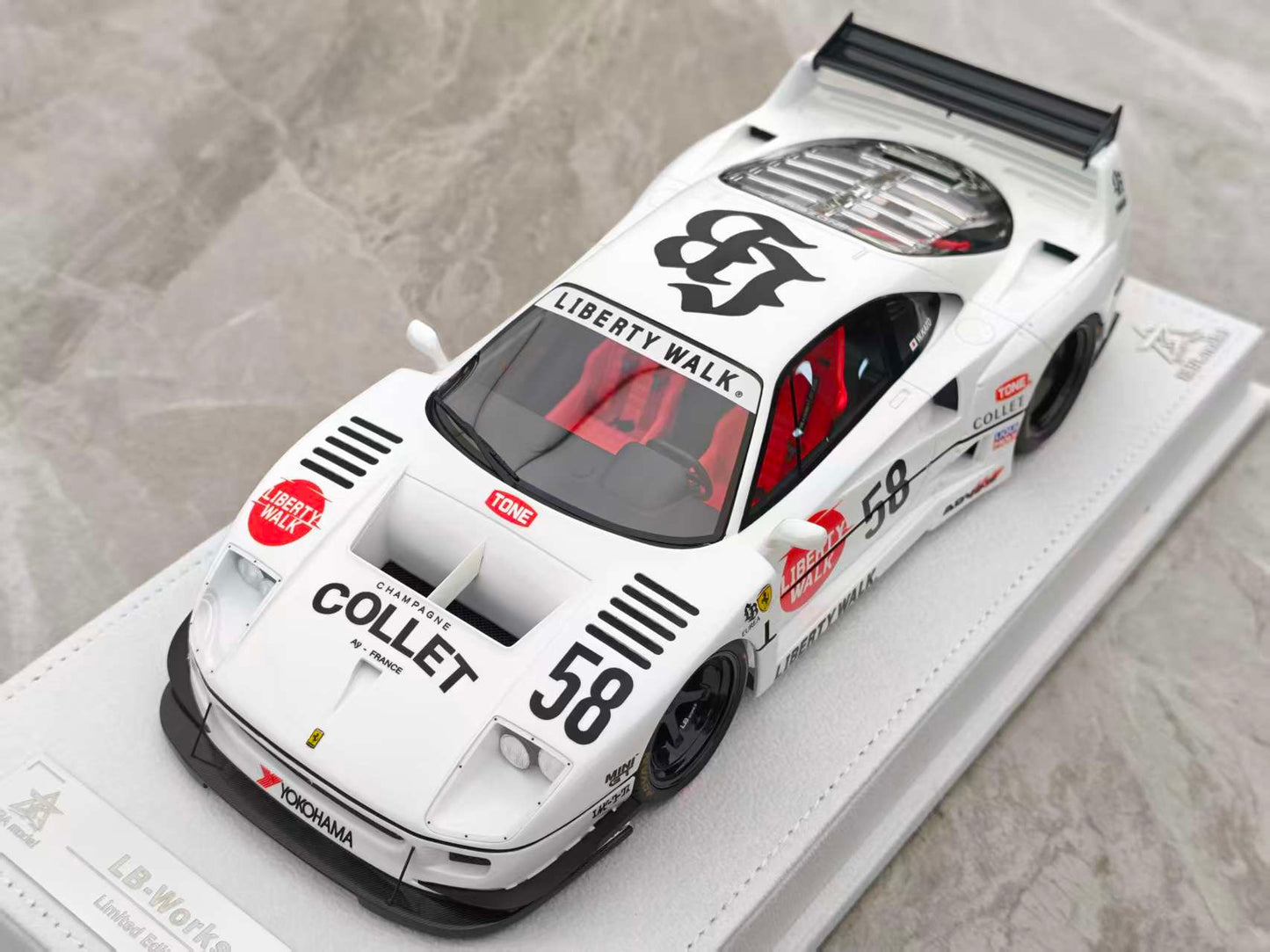 BBA MODEL 1/18 Ferrari F40 No. 58 livery BBA029
