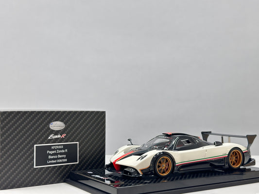 KASH MODEL 1/18 Pagani Zonda R Warm Pearl White KPZR003