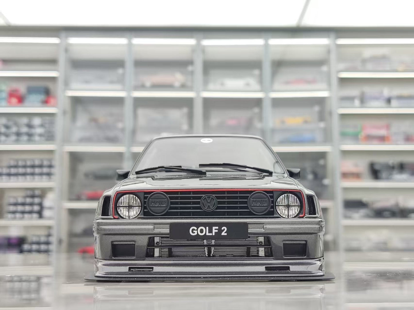 OTTO 1/18 Volkswagen Golf II Gribby Kyzyl Saleem Ascot Metallic Grey OT476