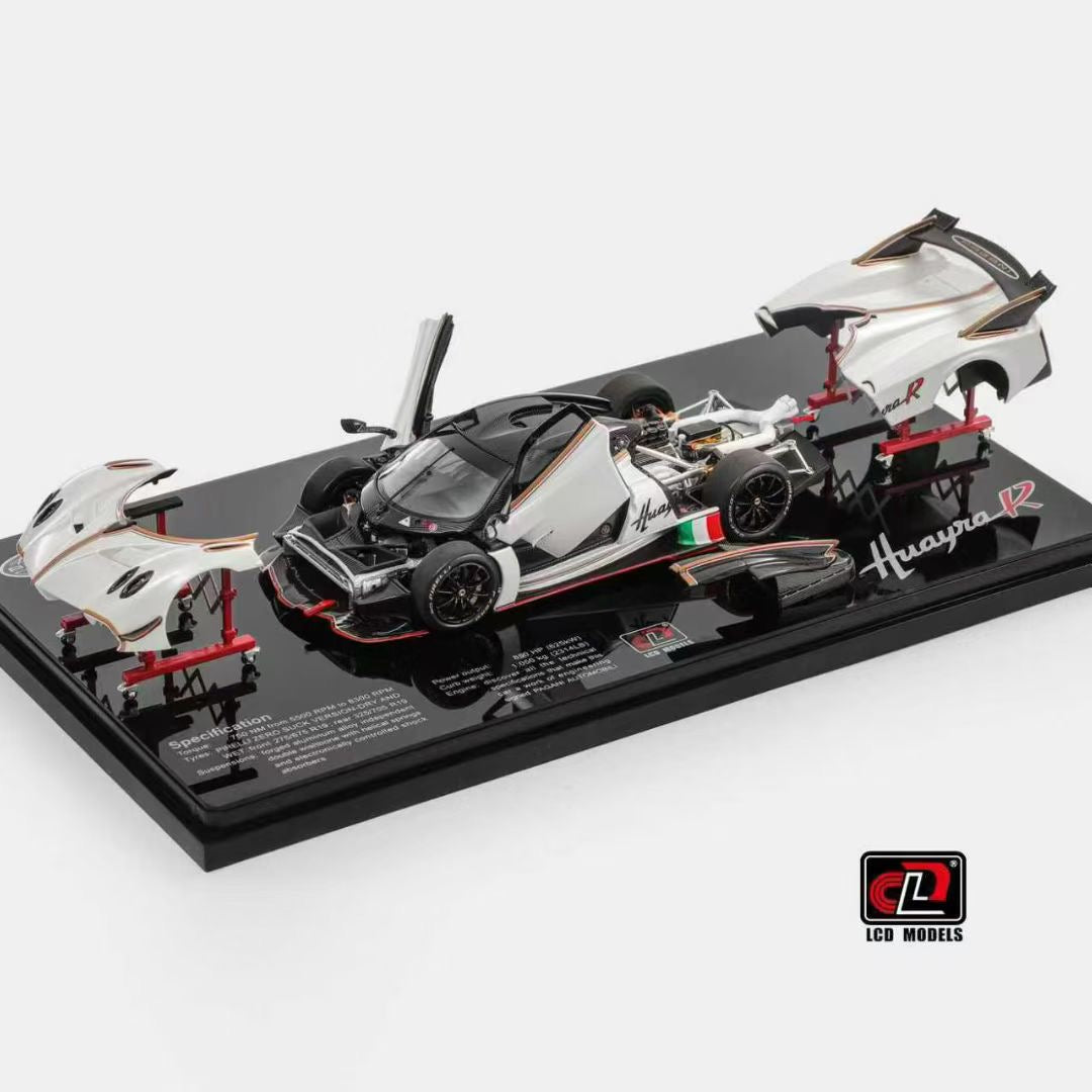 LCD 1/43 Pagani Huaya R alloy full opening car model