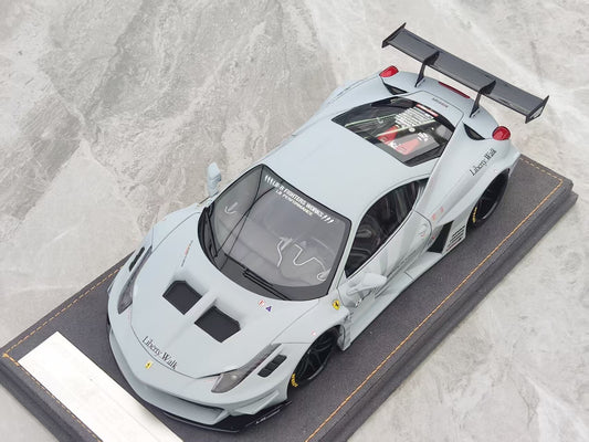 ARES MODEL 1/18 Ferrari 458 Battle Grey Model Car ARES010
