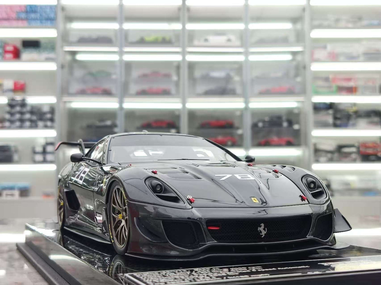 CE 1/18 Ferrari 599 XX EVO #78 Black Resin Model JS-CE016
