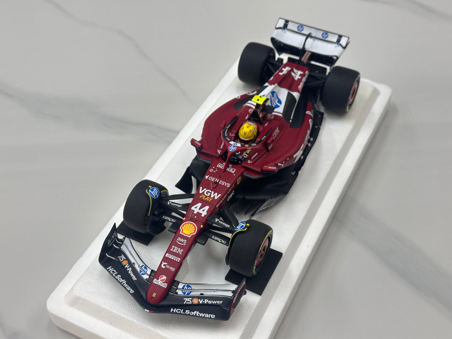 BBR 1/18 Ferrari Hamilton Monaco GP 2025 Red P18267C44