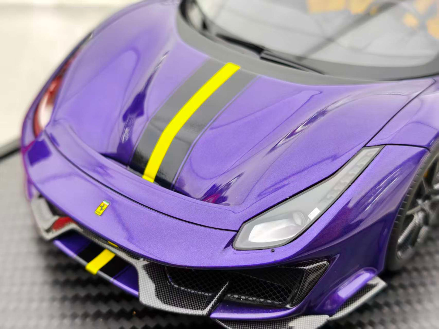 BBR 1/18 Ferrari 488pista Arabian Purple P18145VAST2024CH
