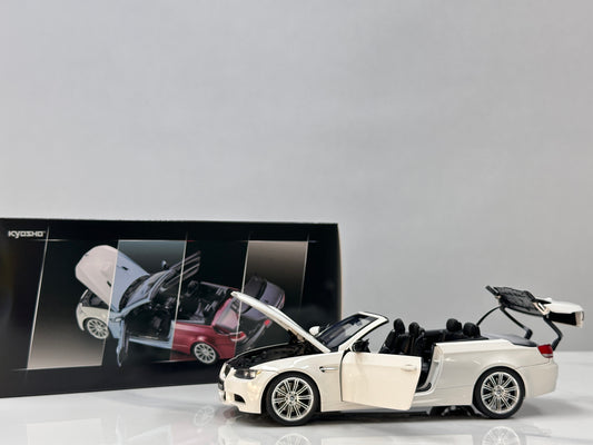 KYOSHO 1/18 BMW M3 Convertible (E93M) – White (08738AW)