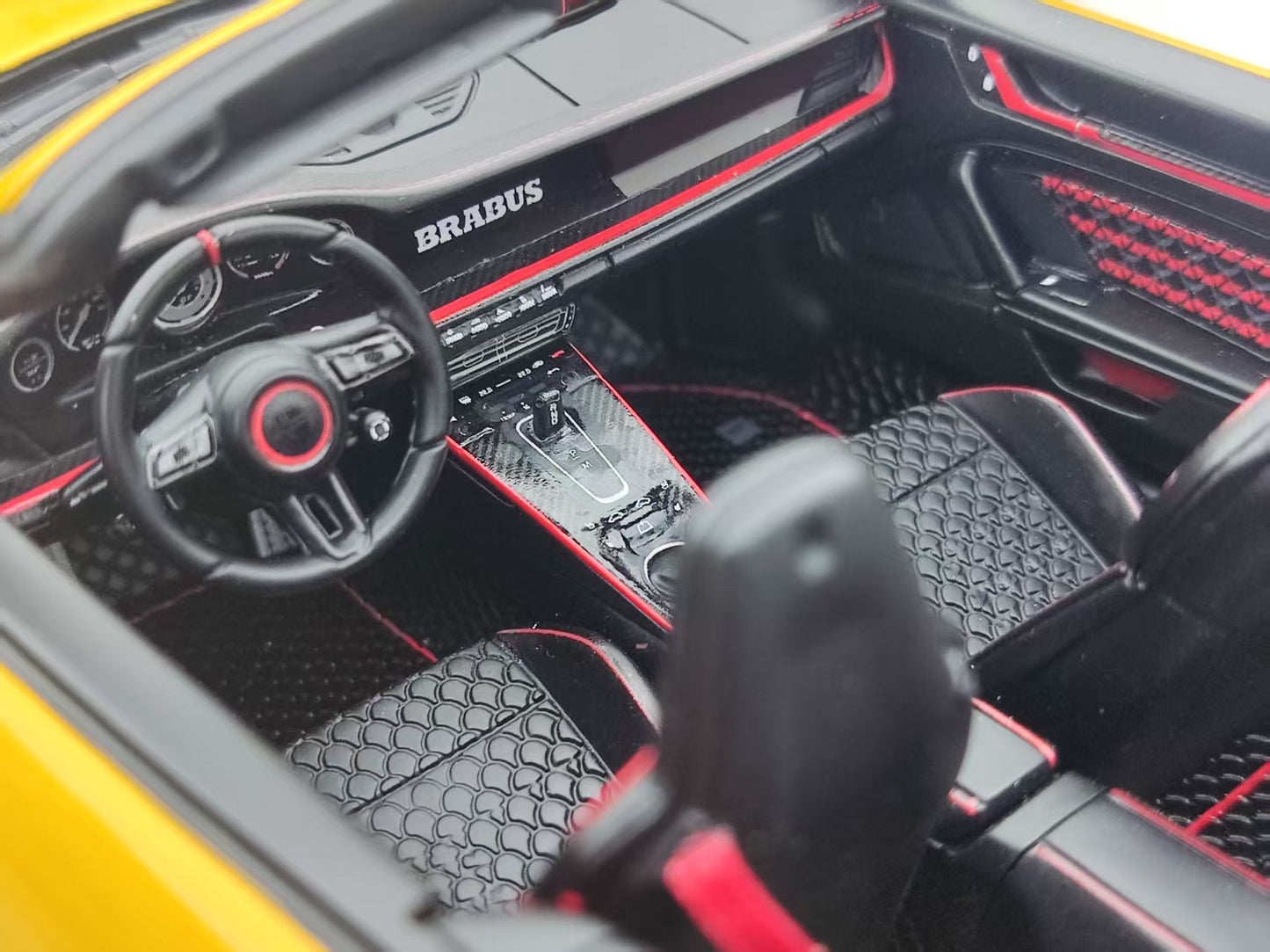 GT Spirit 1/18 Porsche Brabus 911 Turbo S Cabriolet Yellow CLDC047