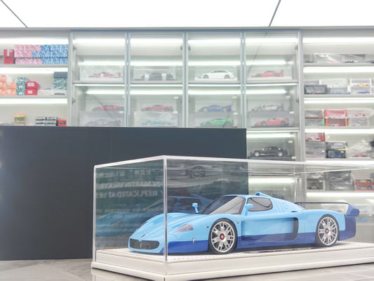GL 1/18 Maserati MC12 Gulf Blue + Dark Blue Resin Model JS-GL024