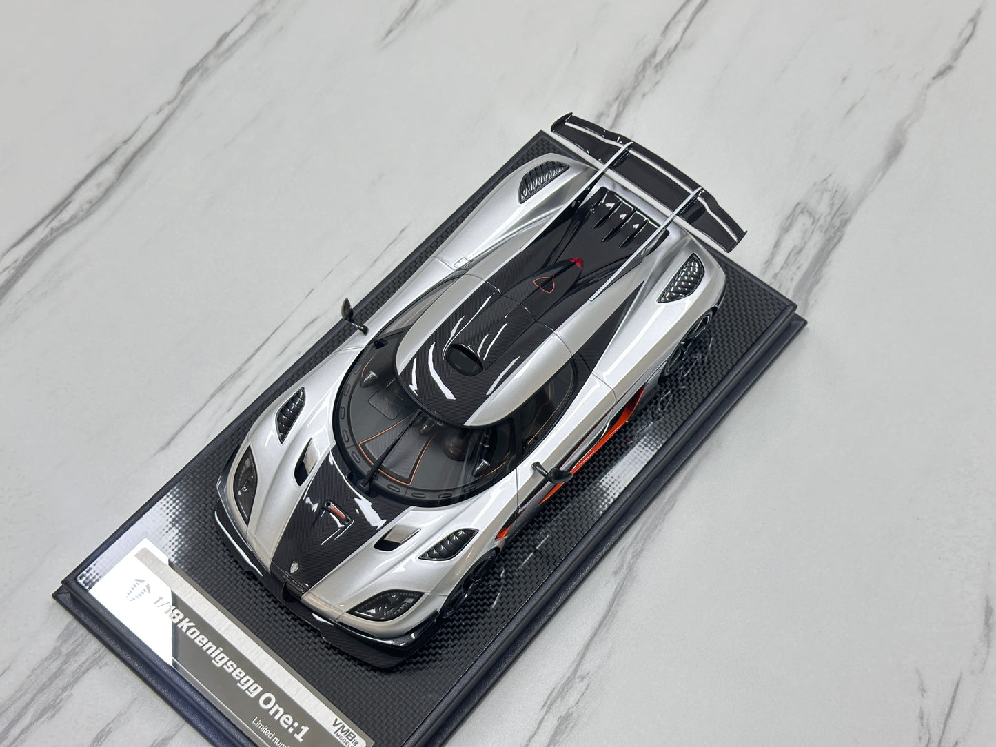 VMB 1/18 Koenigsegg ONE 1 Silver VMB058