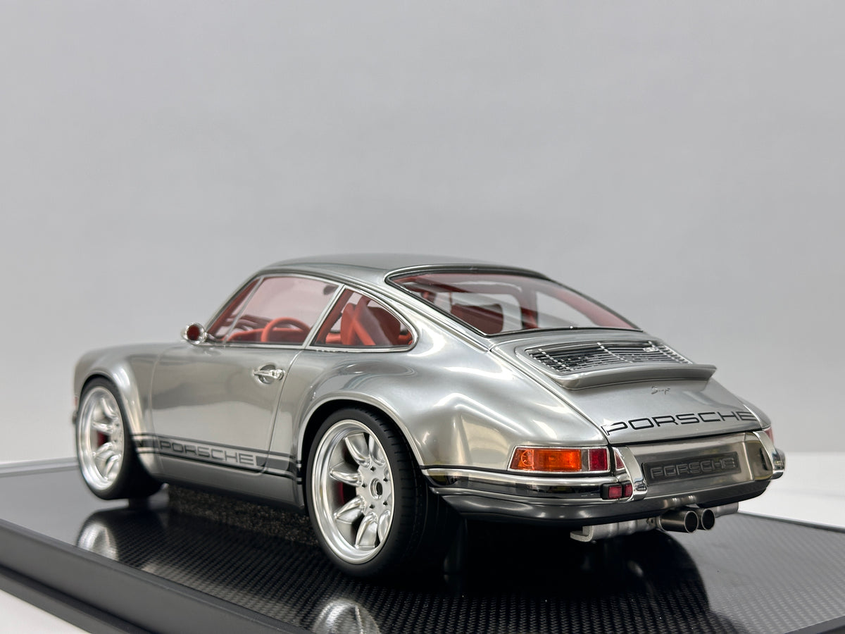 IVY 1/12 Porsche Singer, Matte Chrome with White Wheels IVY249