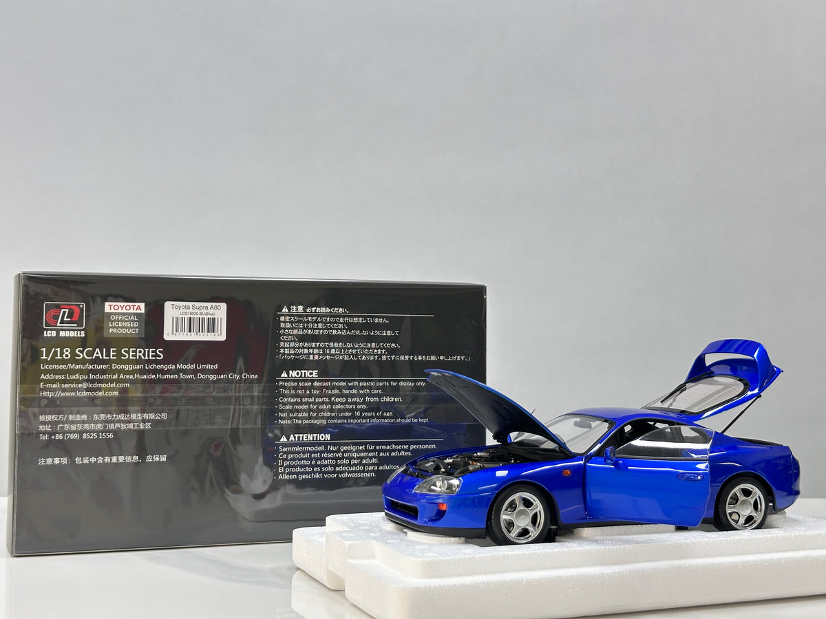 LCD 1/18 Toyota Supra A80 (Blue) LCD18020-BU