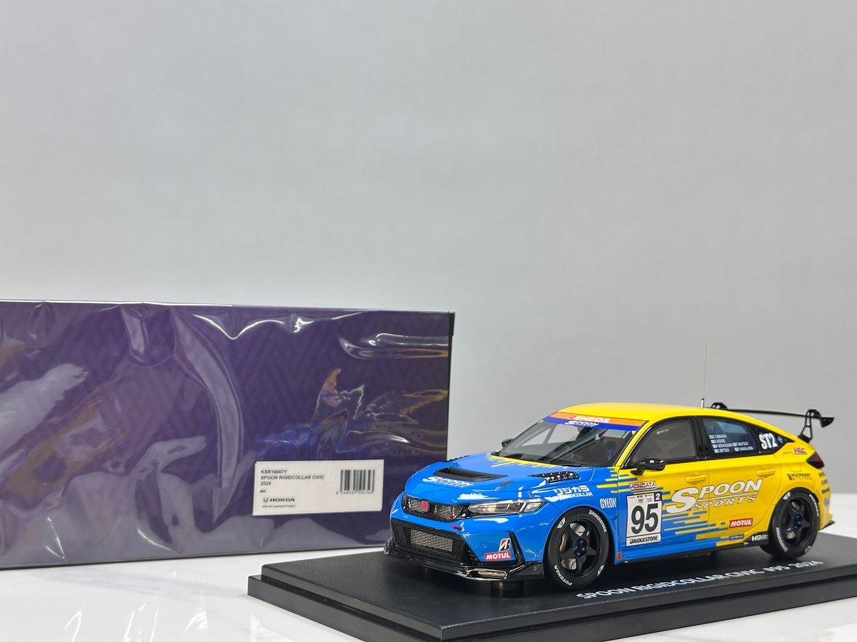 KYOSHO 1/18 Honda Civic (FL5) Spoon #95 Blue/Yellow KSR18067Y