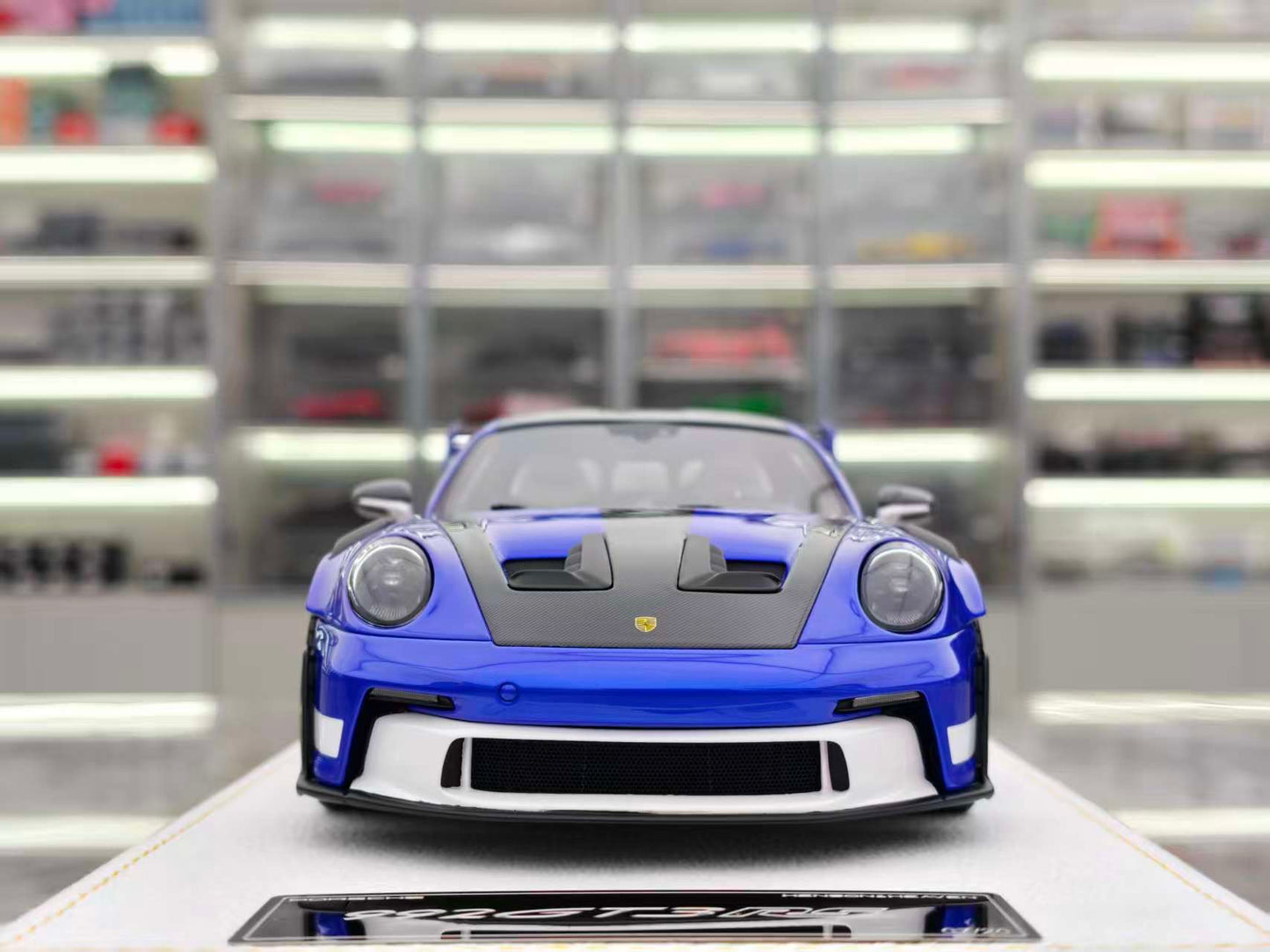 HH 1/18 Porsche 911 GT3 RS San Mano Blue HH536