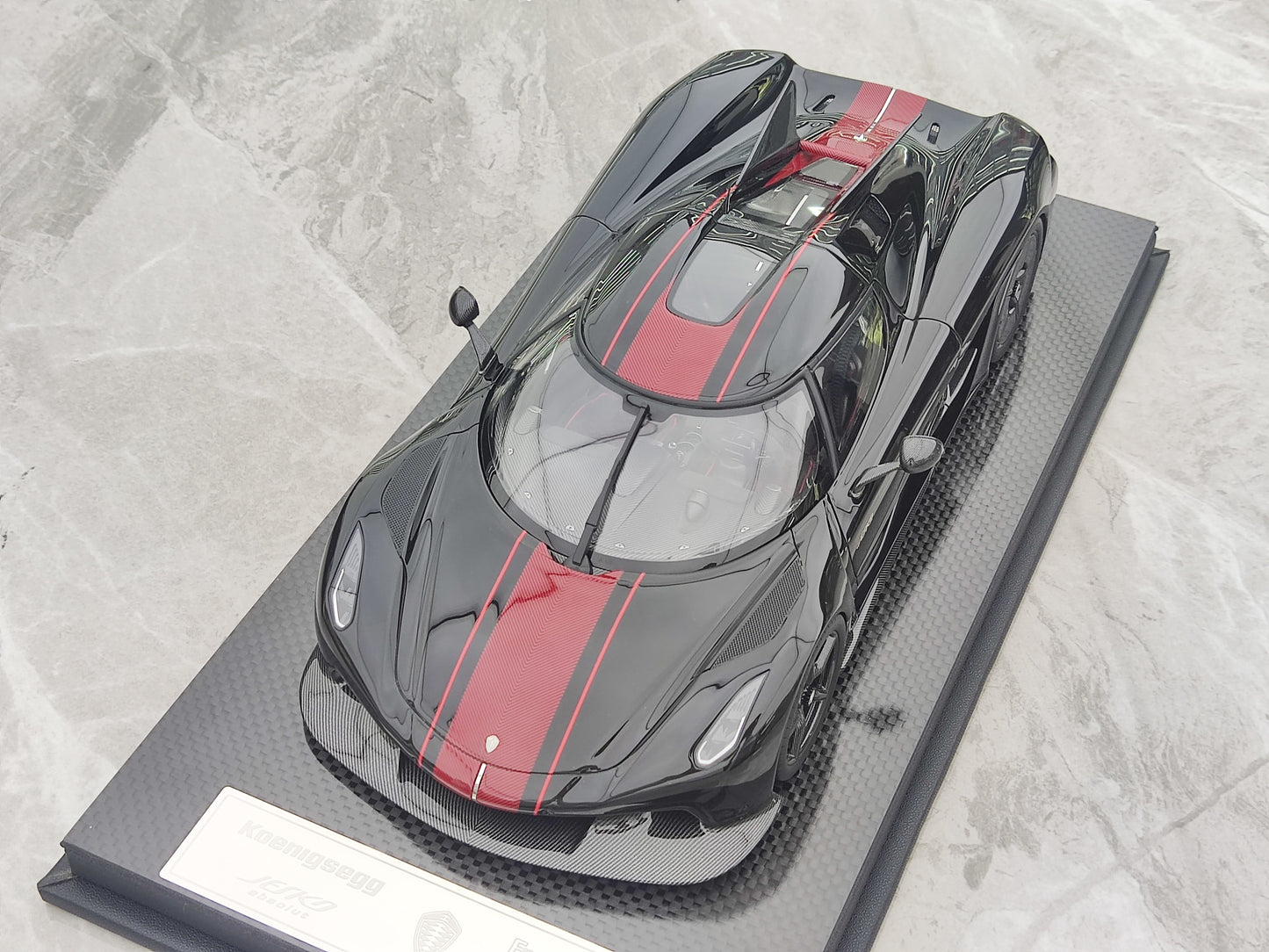 FRONTIART 1/18 Koenigsegg Jesko Absolut 7355 Black FA175